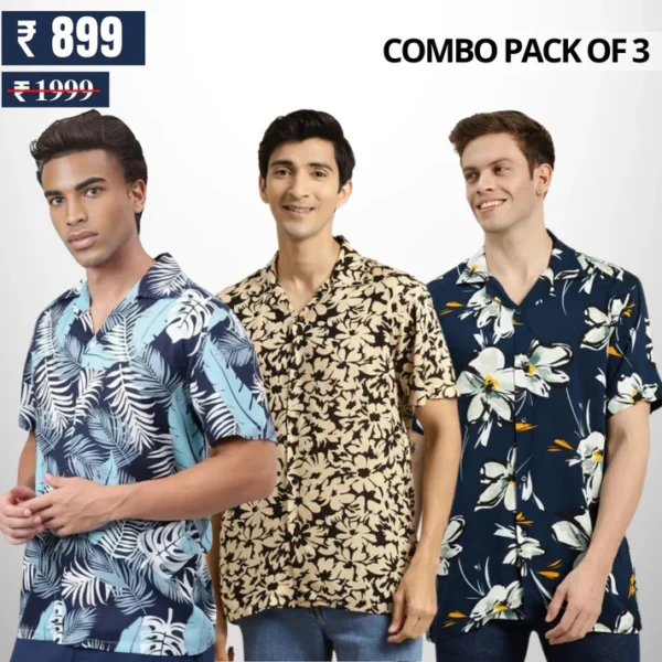 Casual Shirts Collection (Pack of 3)